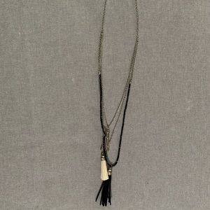 Long tassel necklace